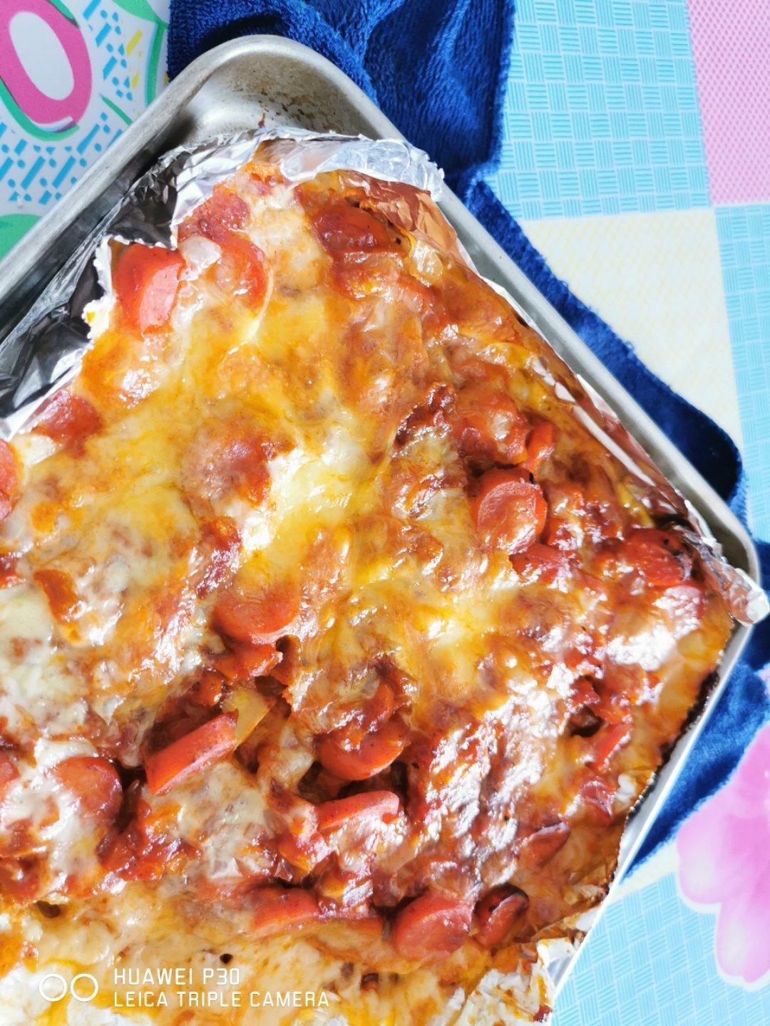 超简单土司披萨！家庭版Toast Pizza