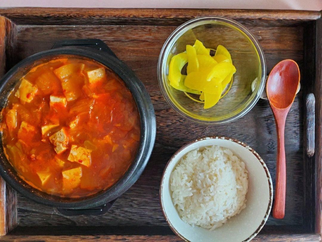 辣白菜豆腐汤