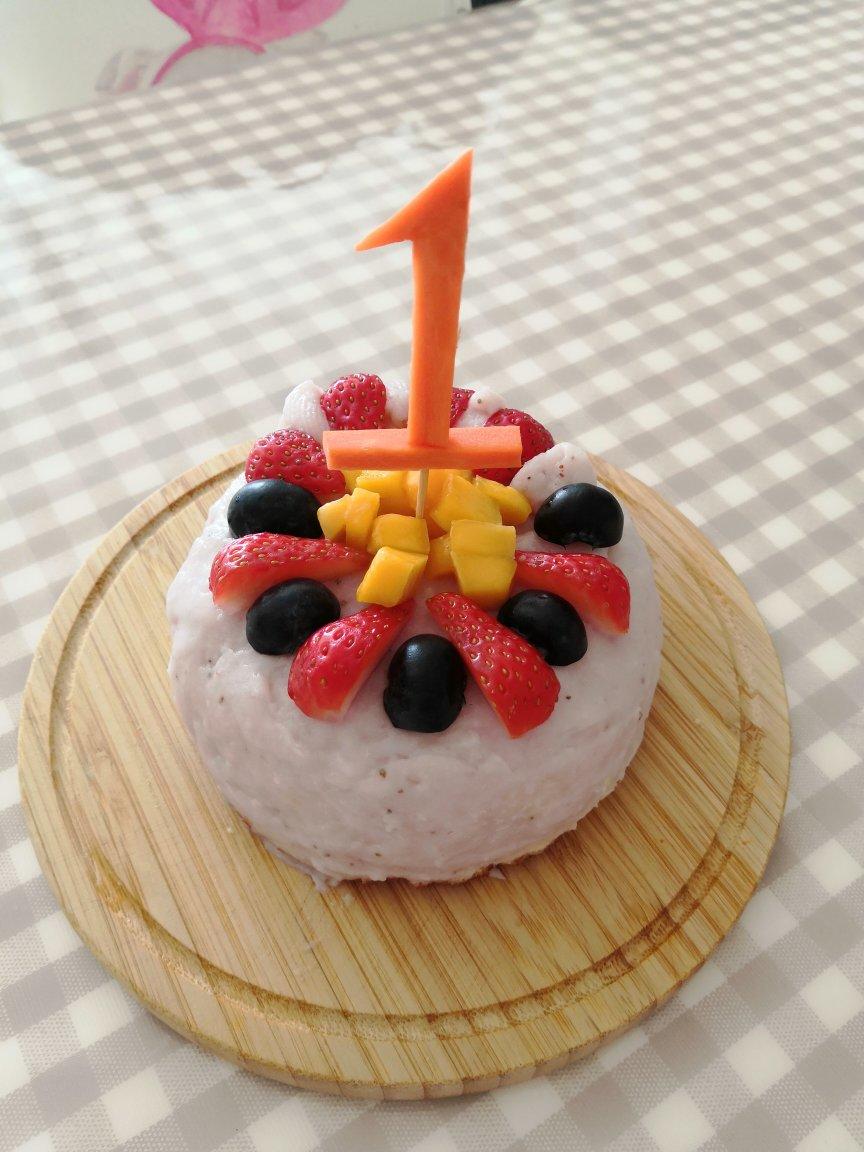 无糖无奶油宝宝生日蛋糕