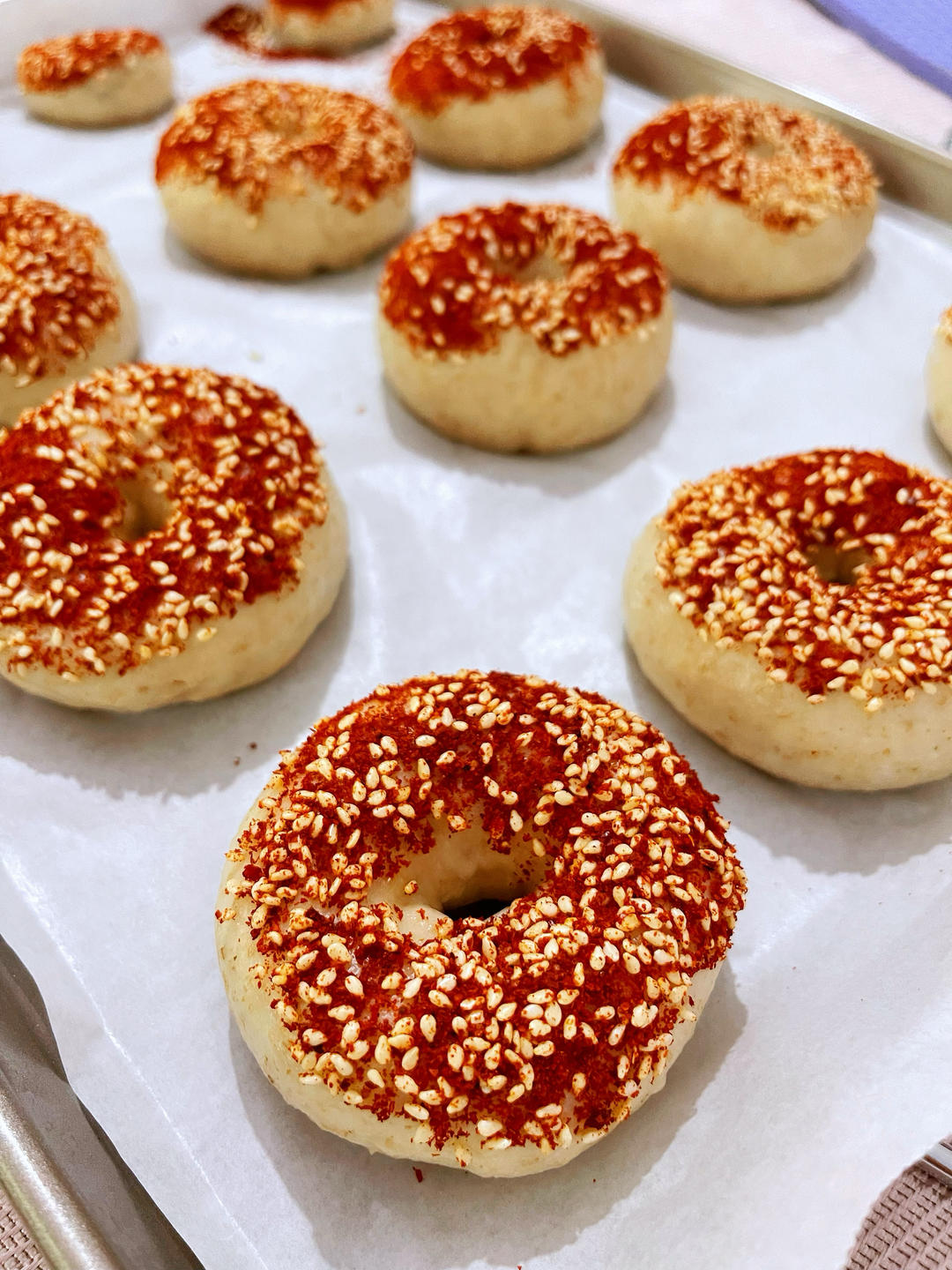 🥯全麦麻辣香肠贝果｜快手易做｜无需手套膜｜无需长时间发酵