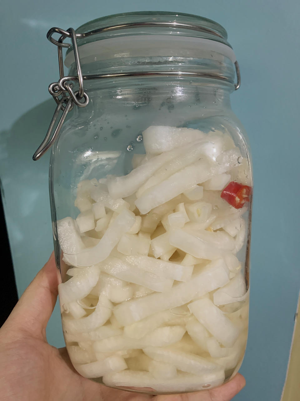 酸辣爽脆的泡萝卜条