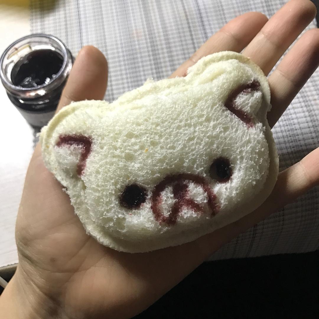 超萌超可爱的小熊口袋三明治
