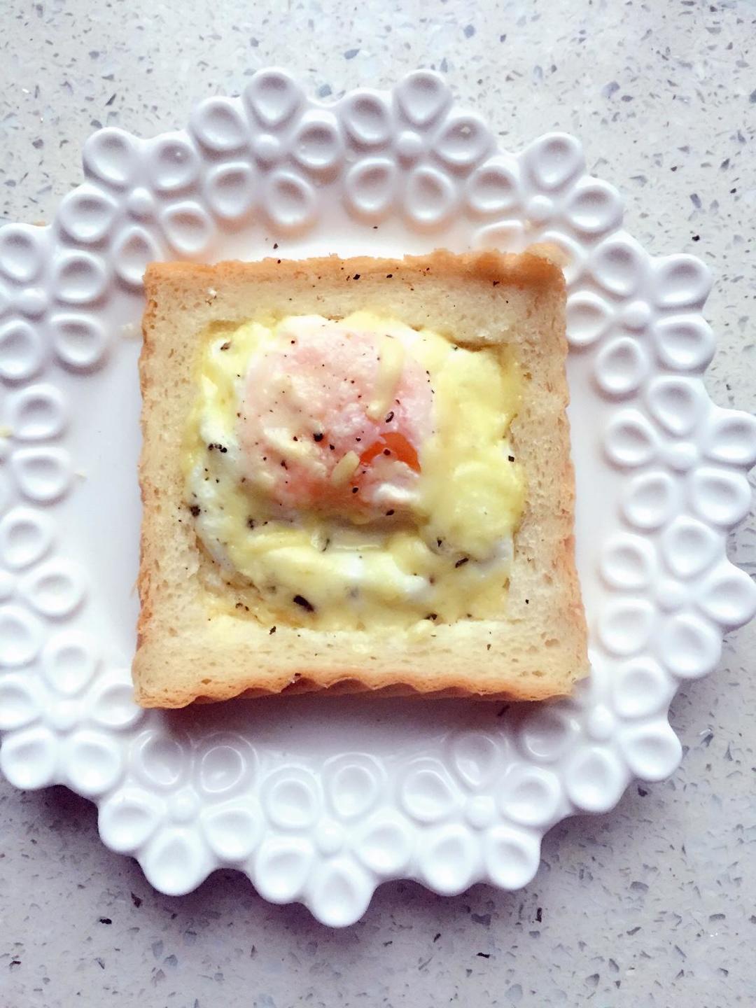 快手版鸡蛋吐司的做法 步骤3