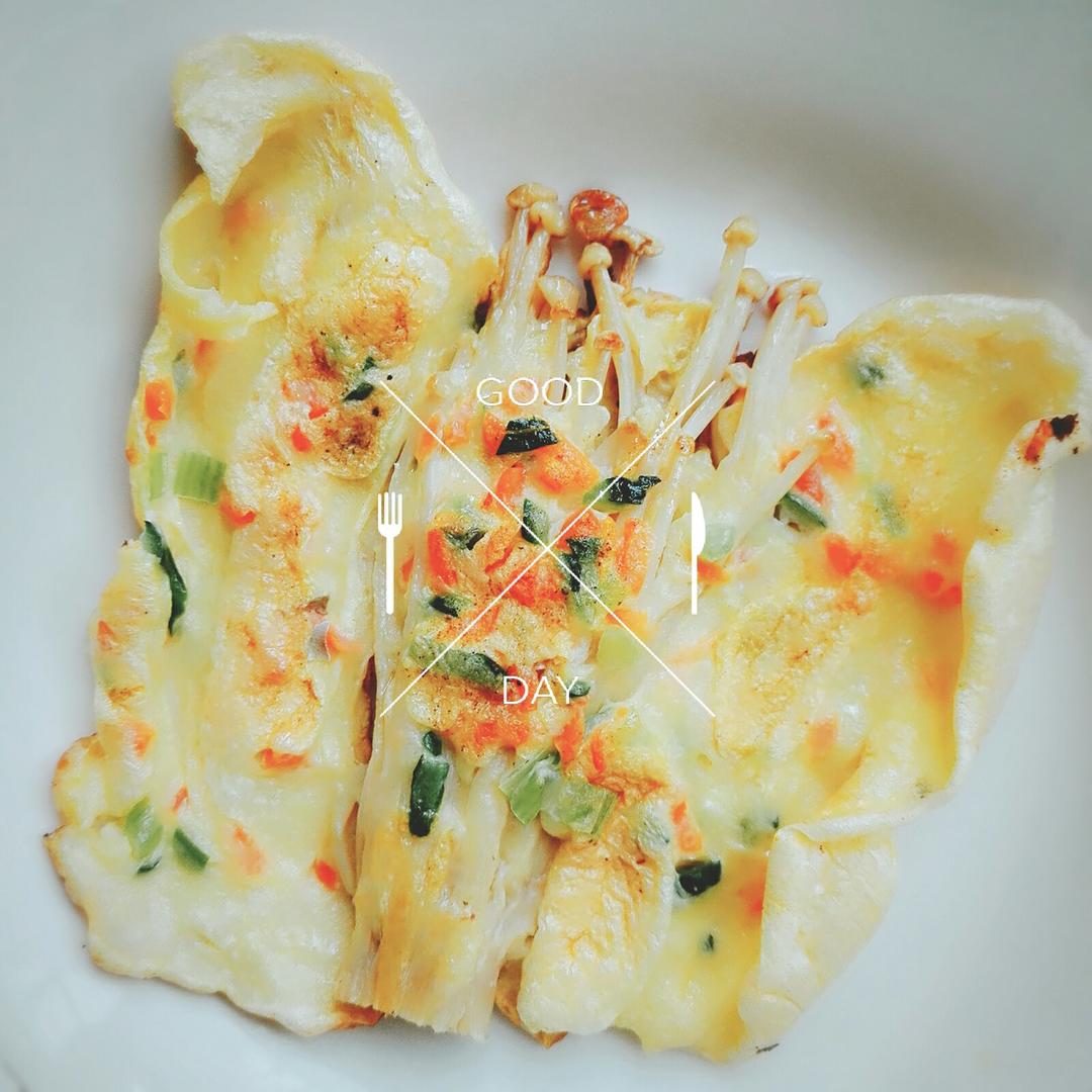 金针菇蛋饼