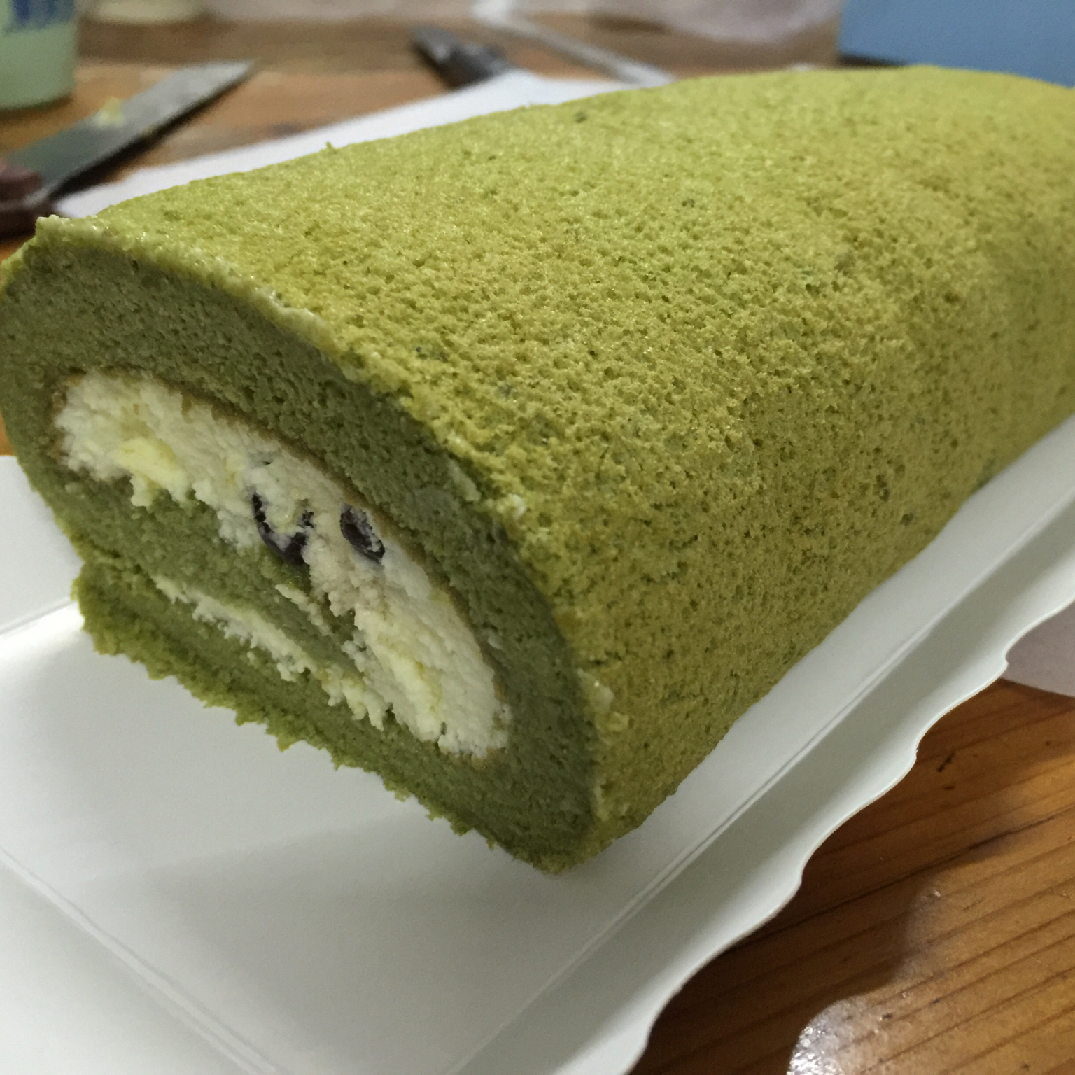 抹茶奶油卷