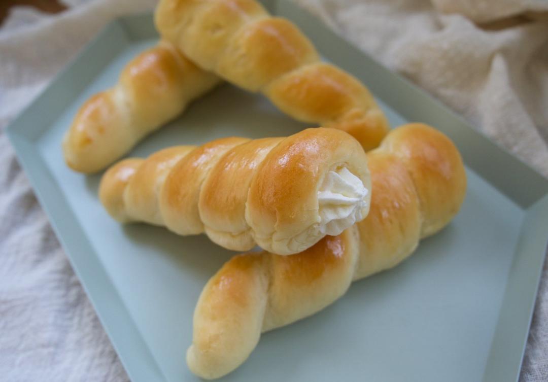 螺旋奶油面包卷