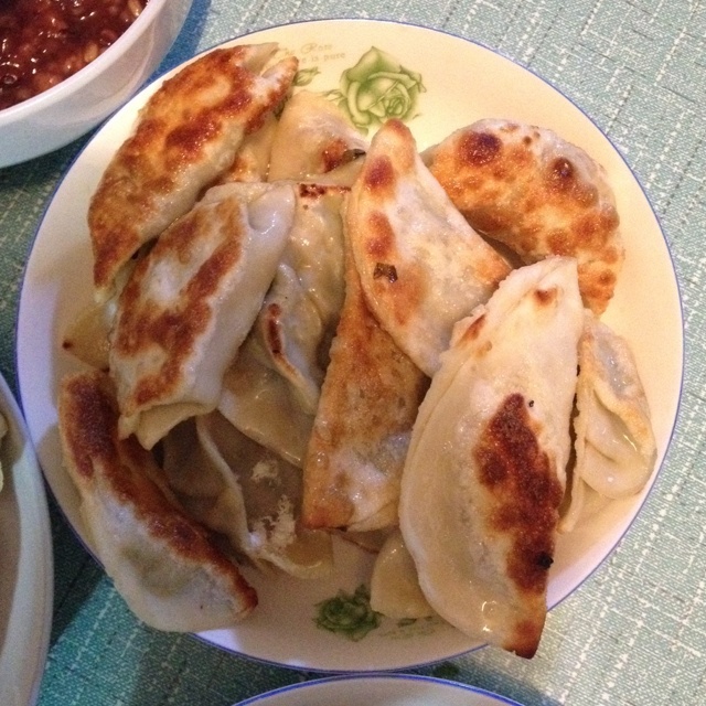 煎饺子