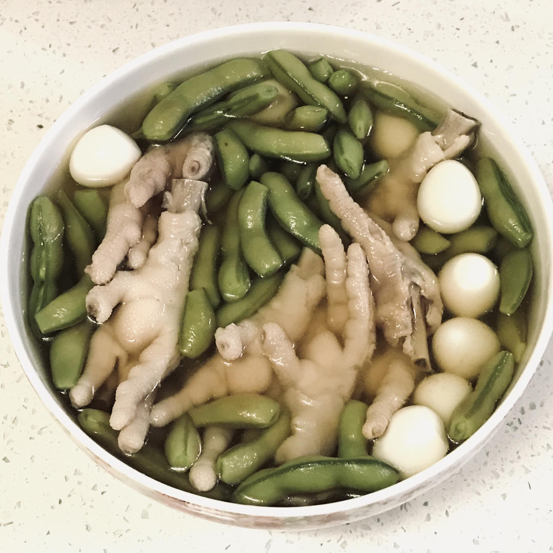 糟卤凤爪毛豆