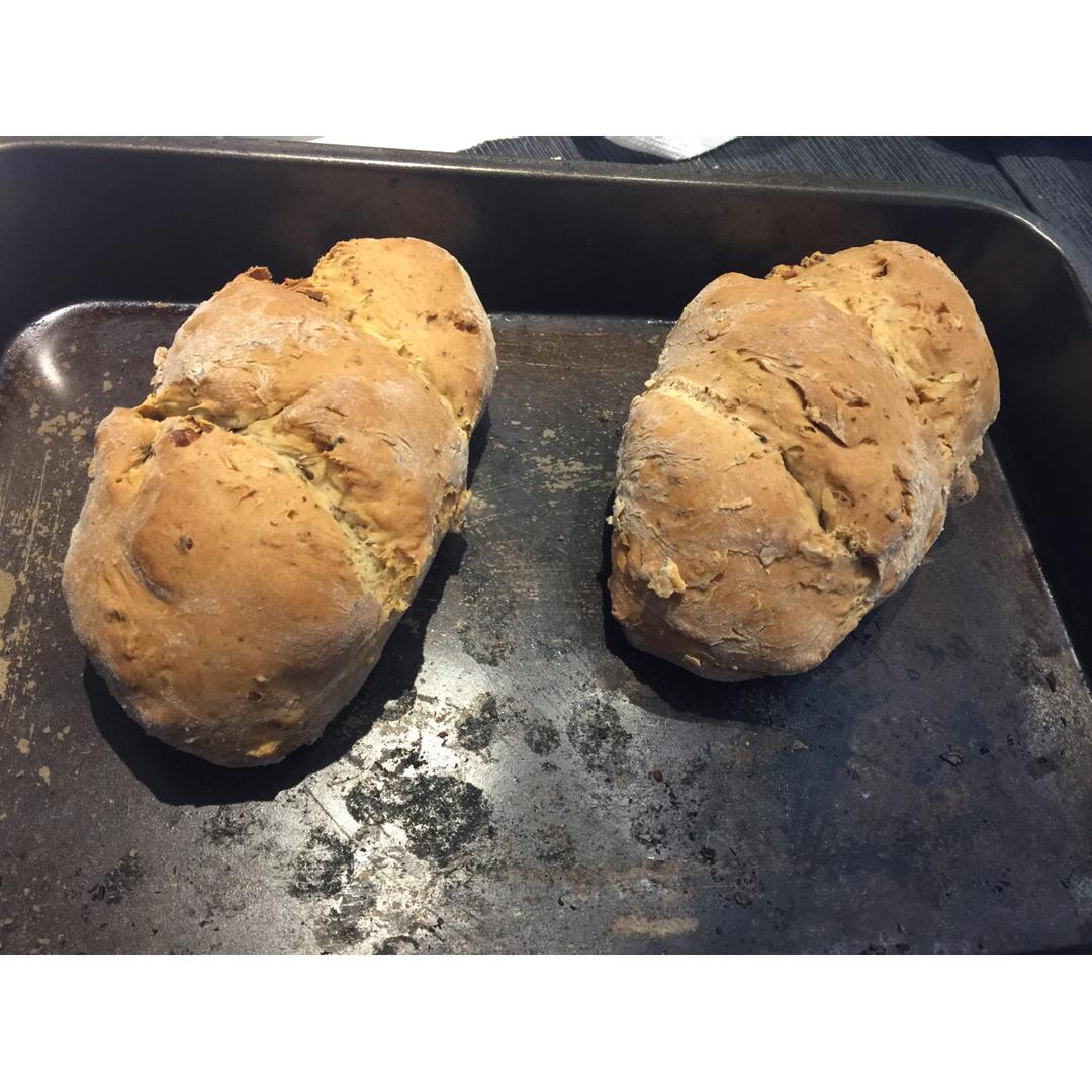 核桃优格苏打面包