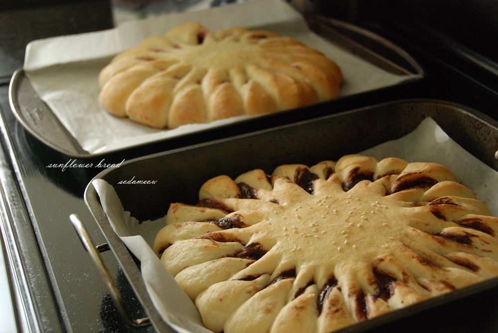 向日葵豆沙面包