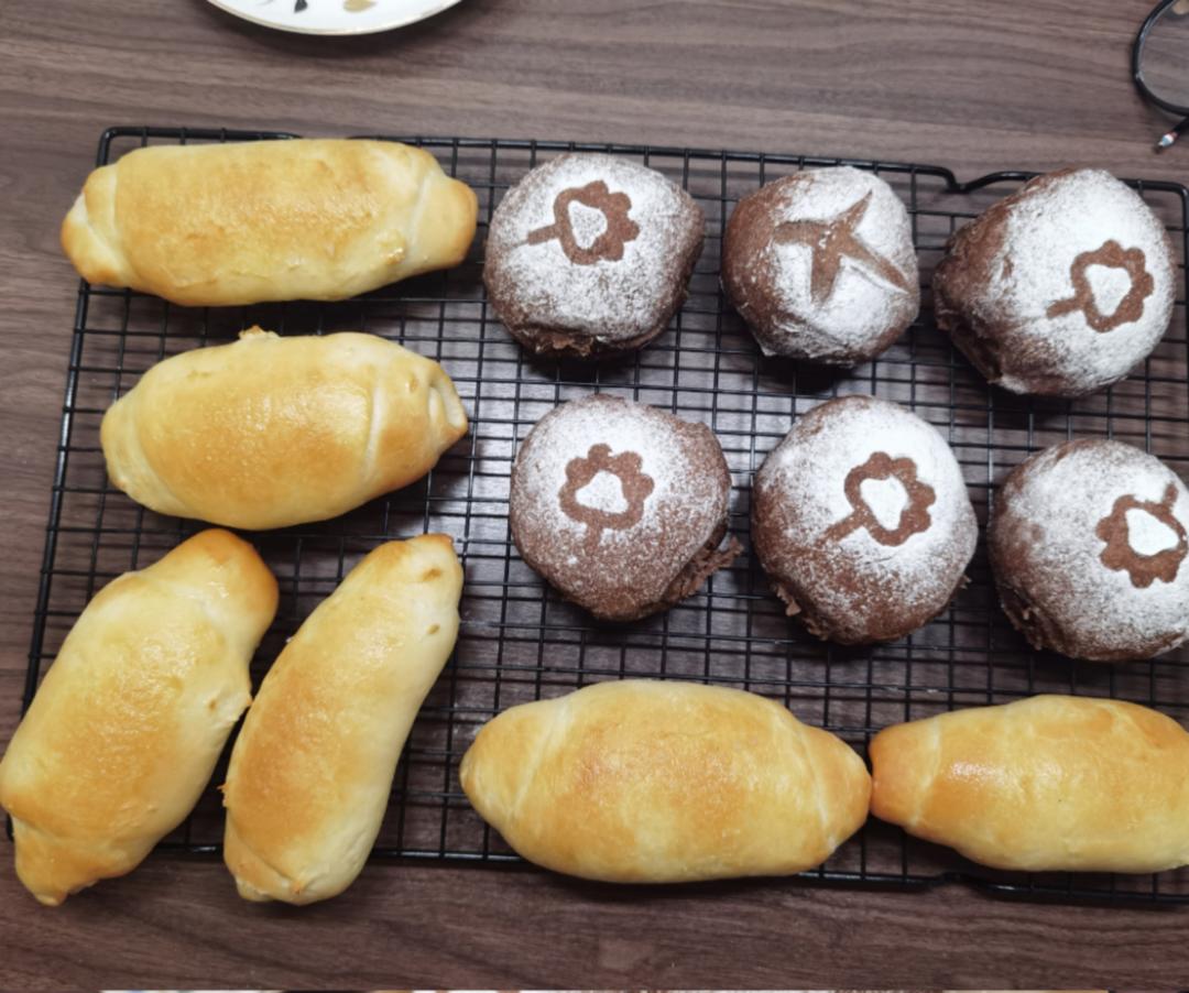 日式の盐可颂·盐面包..