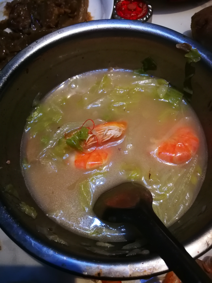白菜虾汤（老人小孩减肥人士都适合）的做法