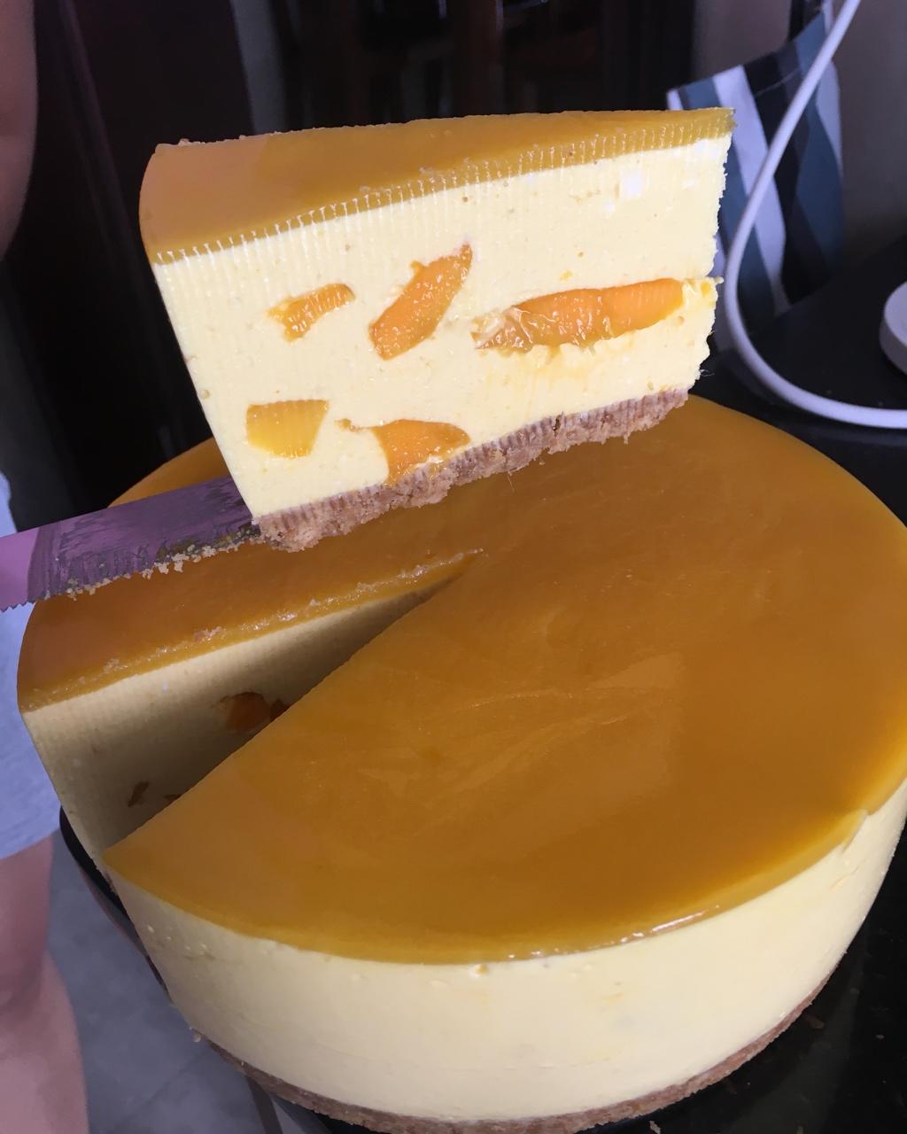 不用烤箱的芒果芝士蛋糕(详细版)