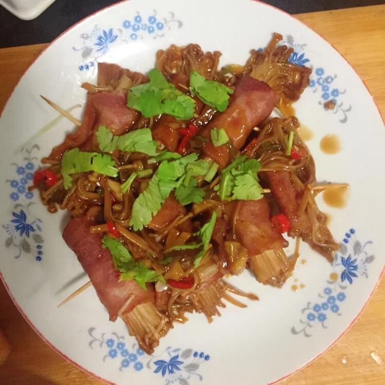 培根卷金针菇