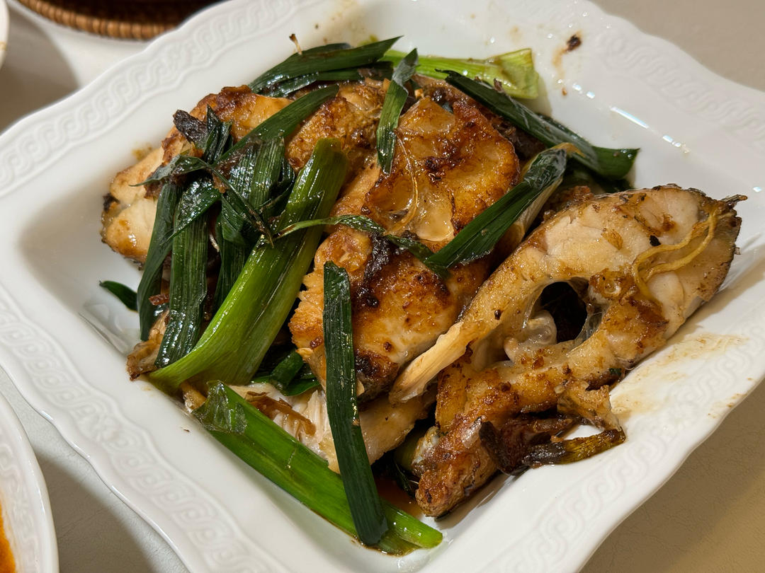 香煎鲈鱼块