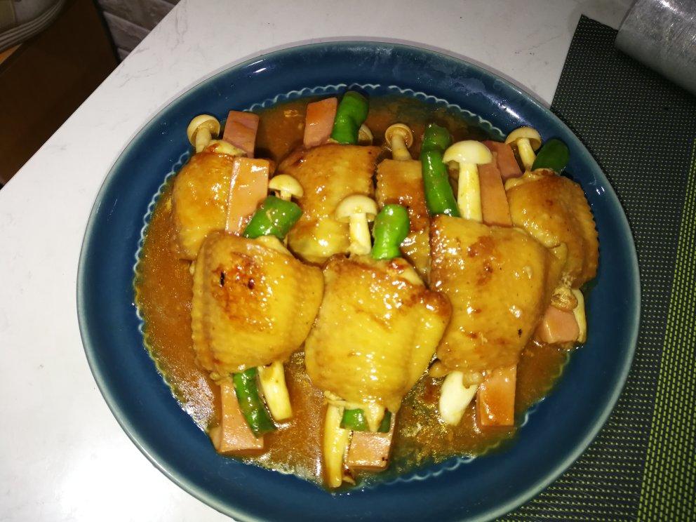 世棒午餐肉无骨时蔬鸡翅