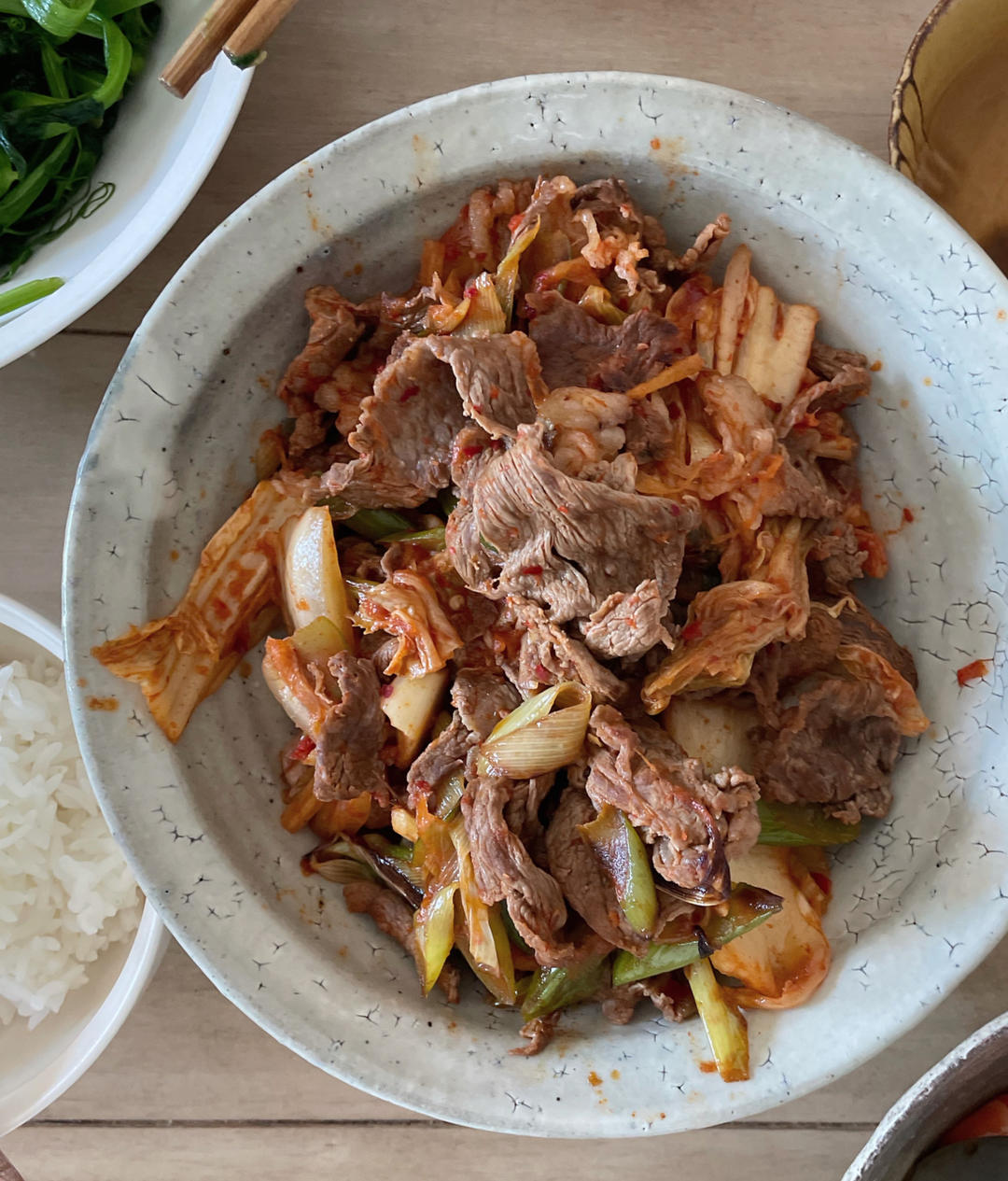 泡菜炒肥牛