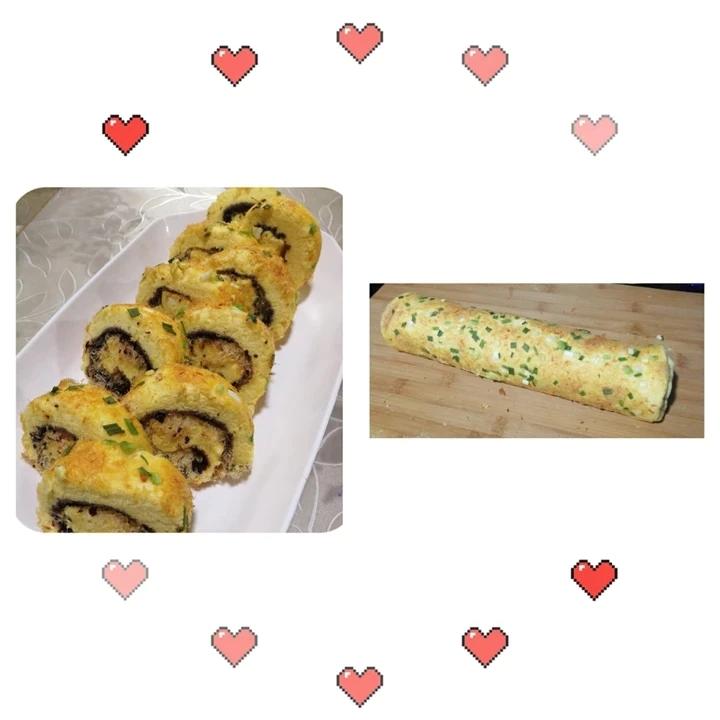 香葱肉松卷 蛋糕卷-无敌美味
