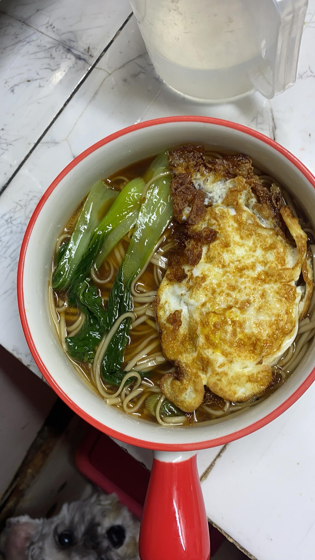 卡妈私房菜~青菜鸡蛋面（汤面）