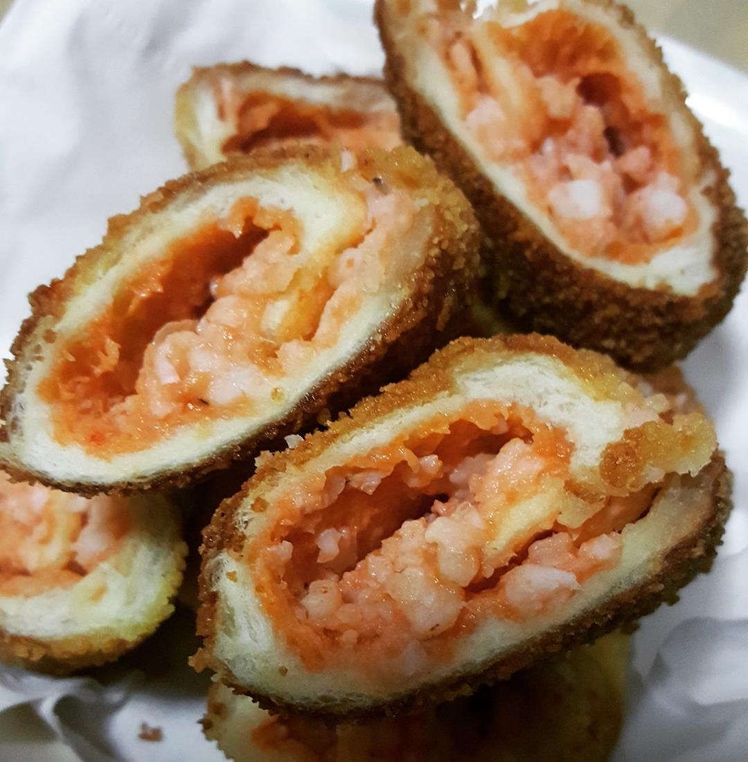 鲜虾土司卷