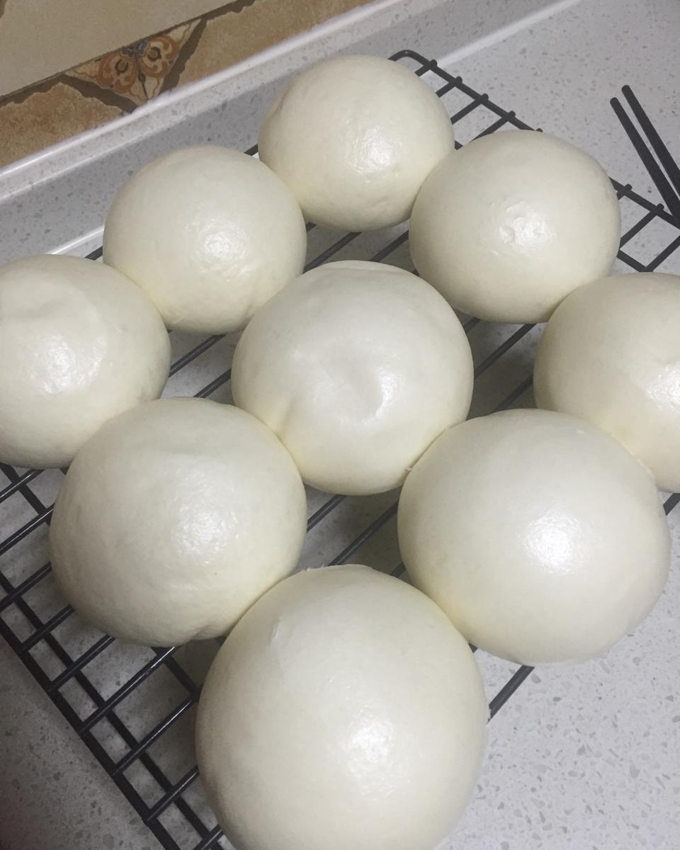 老面戗面白馒头