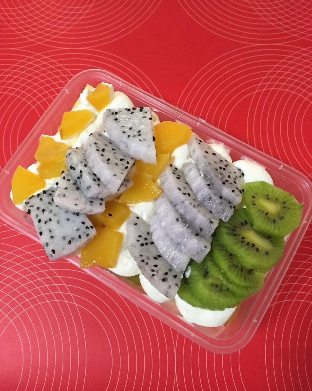 水果盒子蛋糕（低糖低油版）