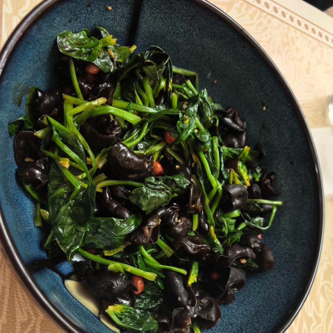 ✅第24道低卡减脂菜✨清脆爽口的凉拌菠菜木耳🌿