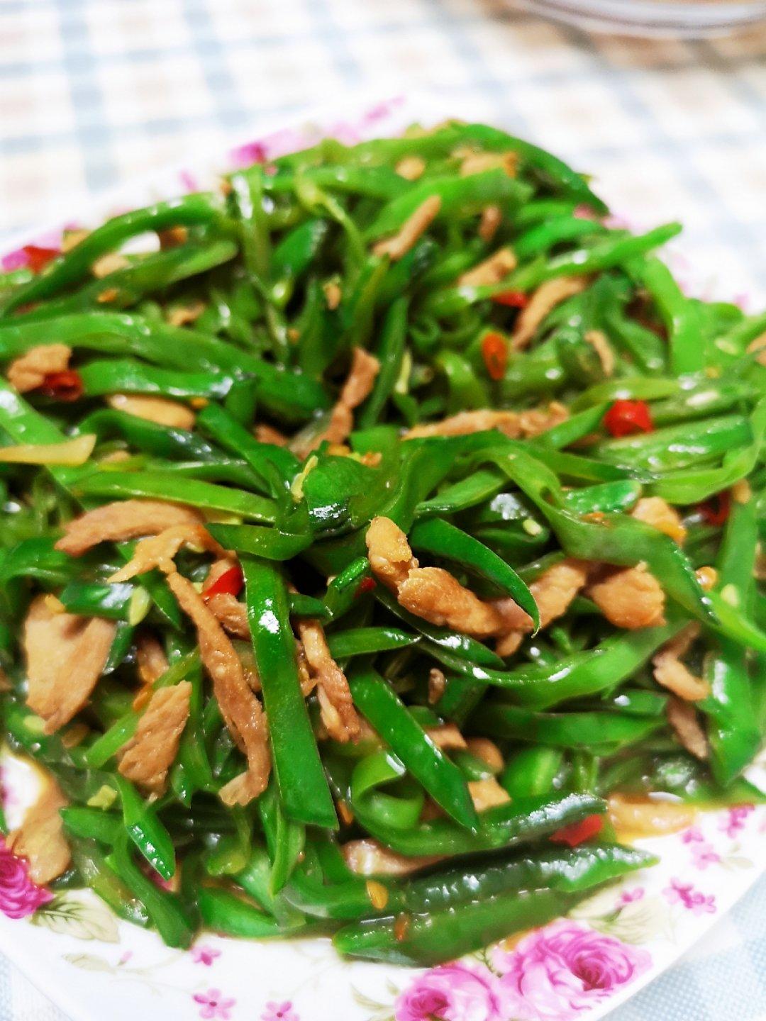扁豆炒肉丝