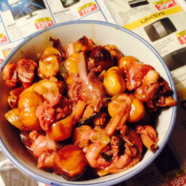 板栗烧鸡腿