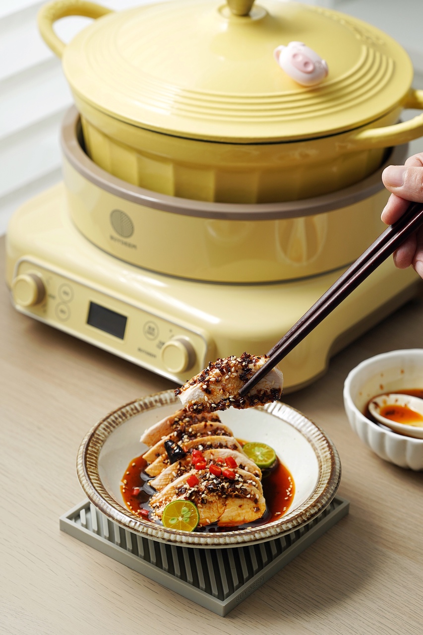 【北鼎电磁锅食谱】低温慢煮鸡胸肉（口水鸡吃法）的做法