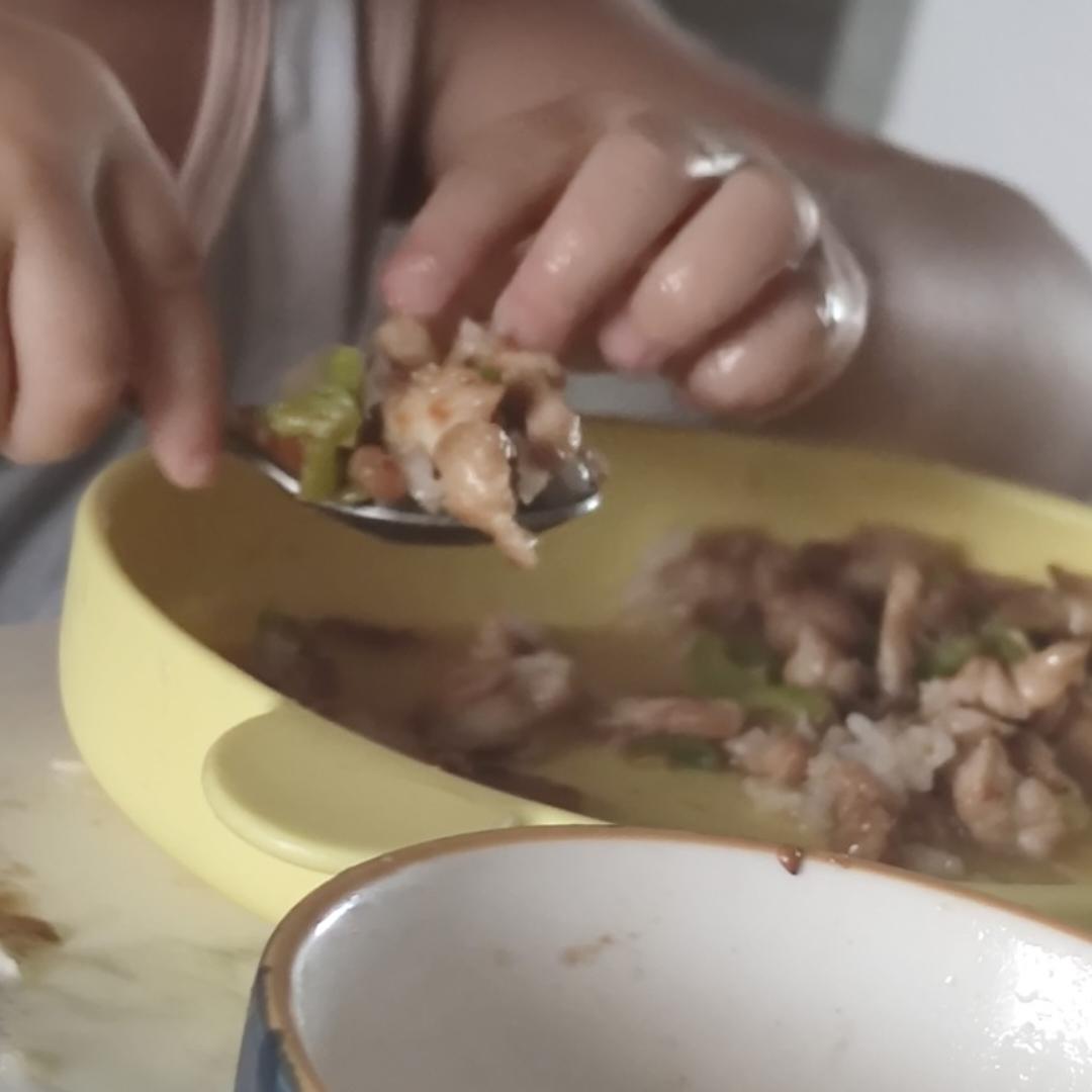 香酥诱人‼️的青椒鸡肉饼‼️新手零失败