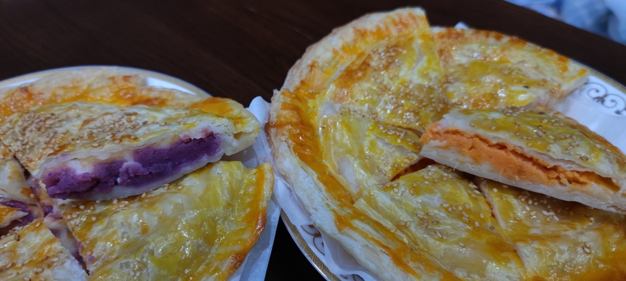 芝士紫薯饼（手抓饼版）