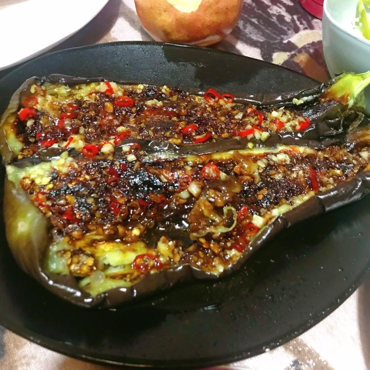 微波炉烤茄子
