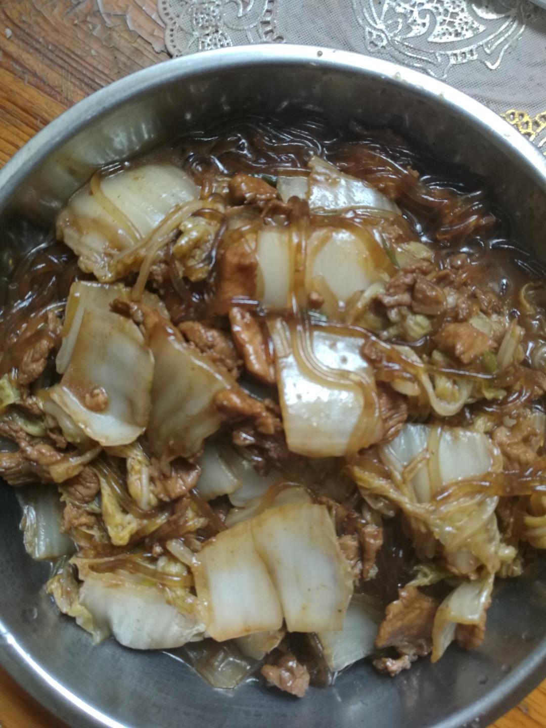猪肉白菜炖粉条