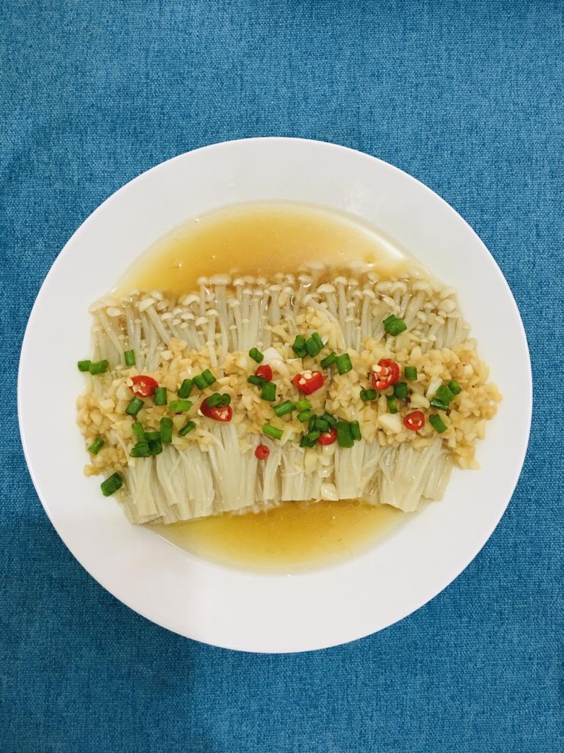 蒜蓉蒸金针菇