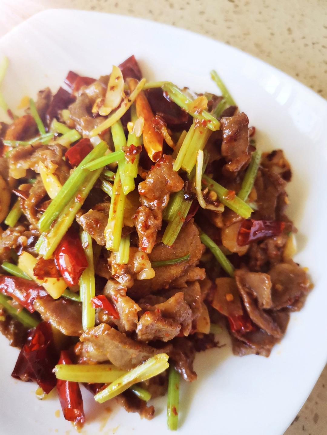 小炒孜然牛肉