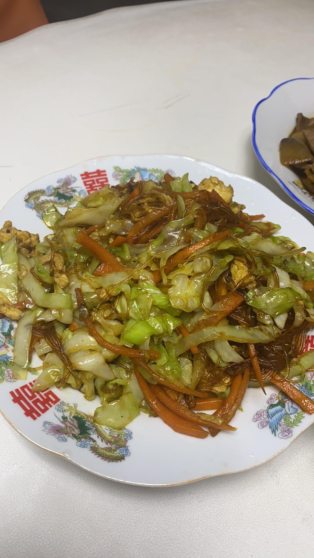 粉丝炒包菜