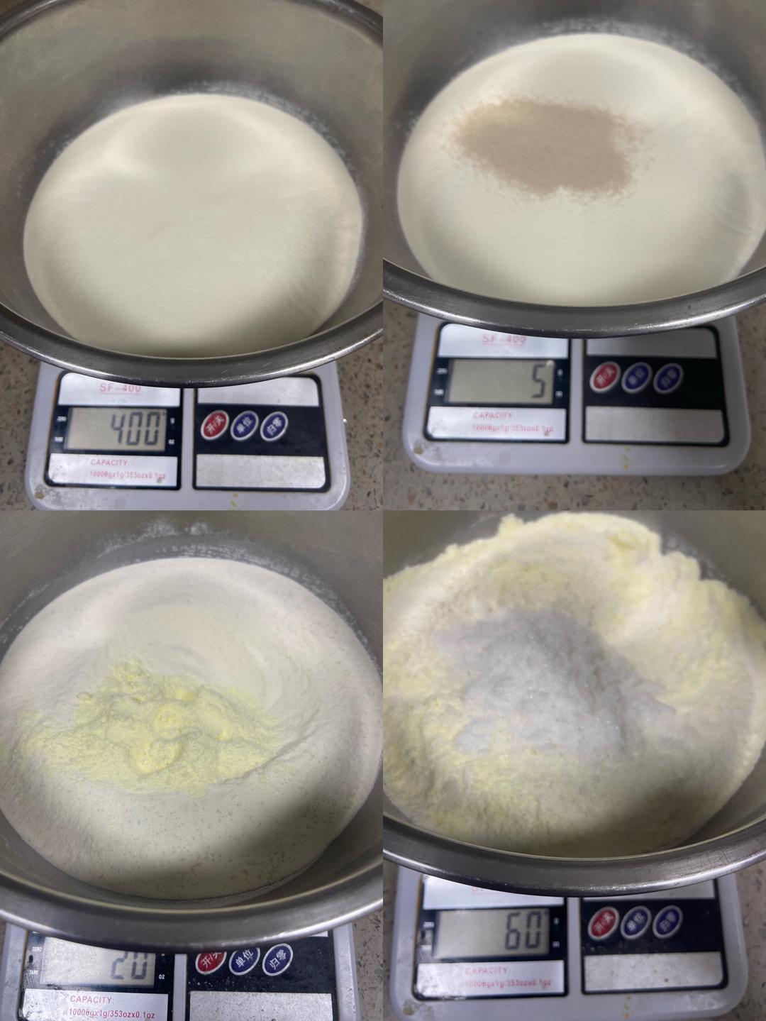 纯奶手撕吐司的做法 步骤1