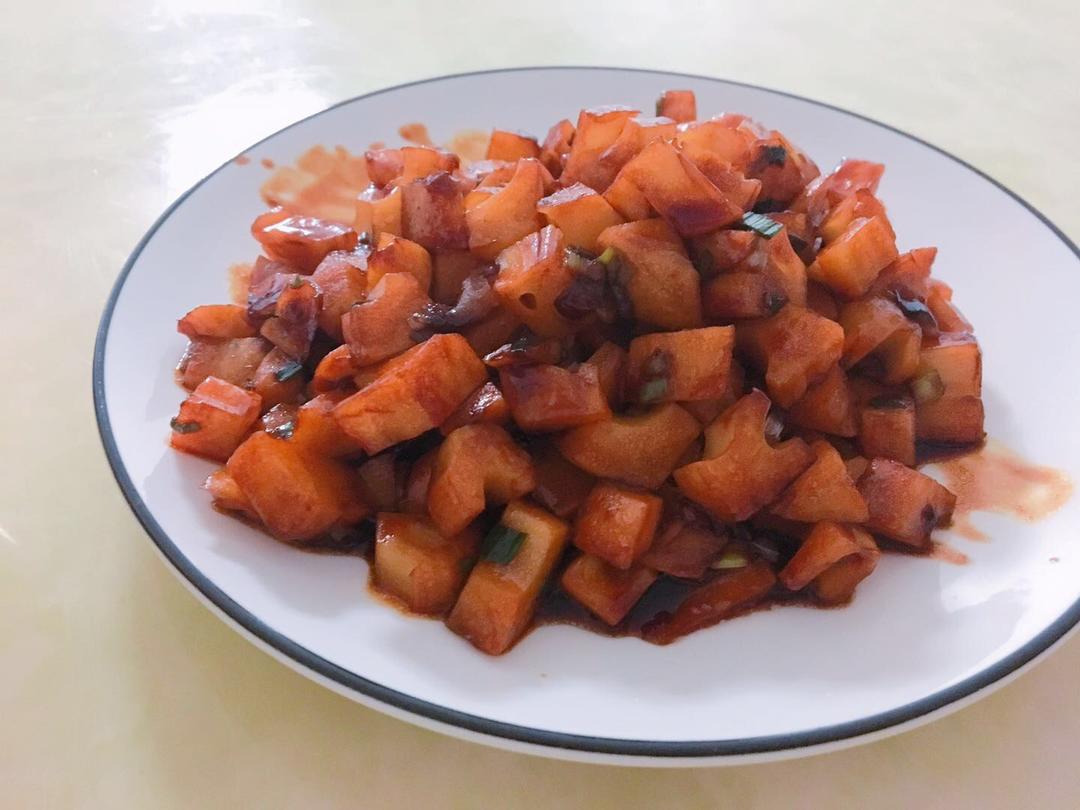酸甜的开胃菜-  糖醋藕丁