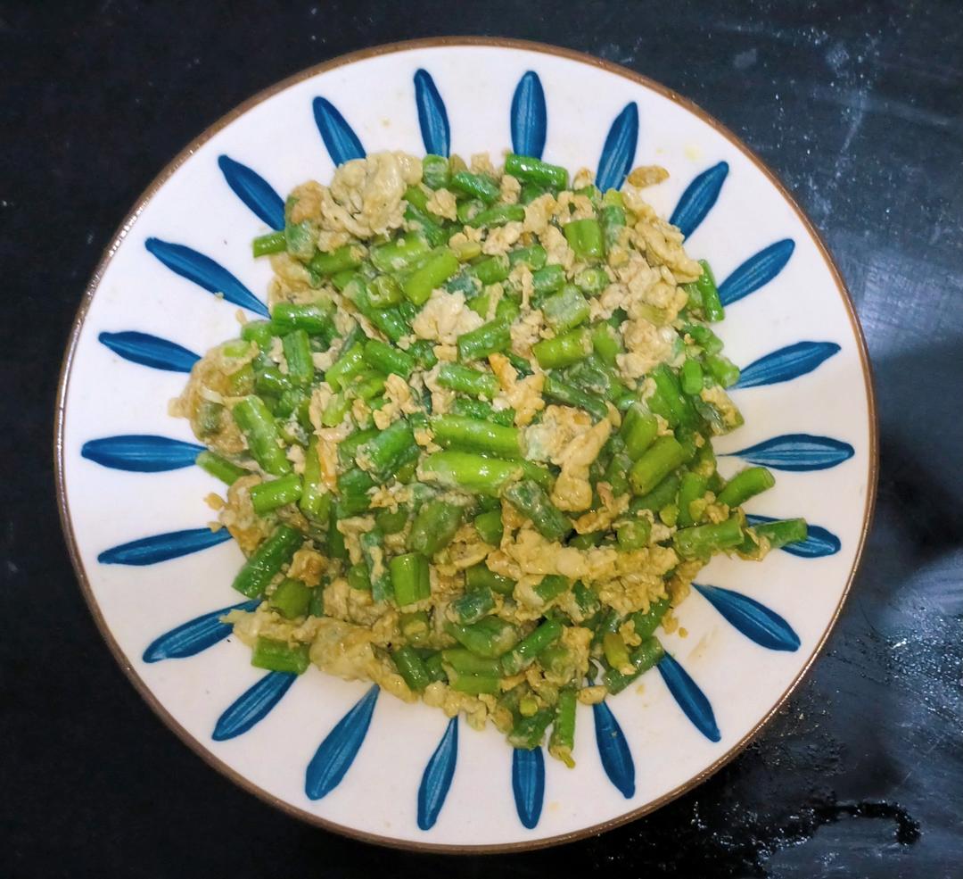 豆角炒鸡蛋