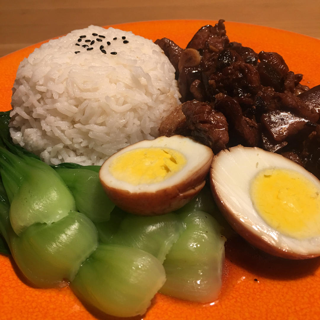 洋葱酥卤肉饭