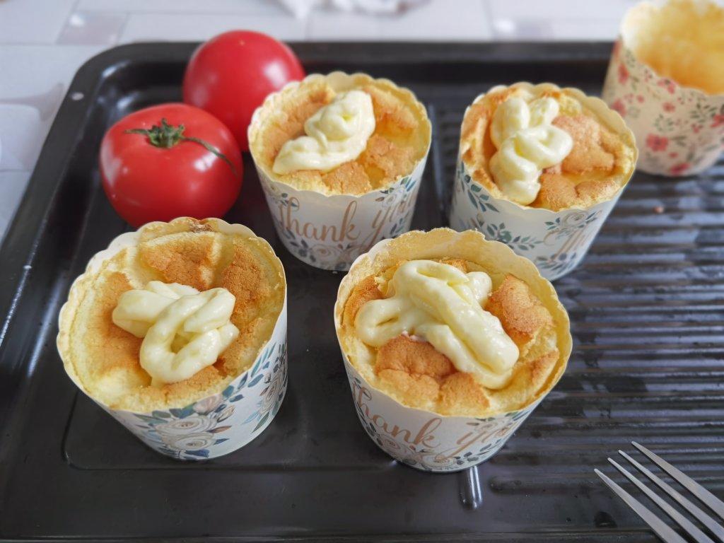 一口爆浆‼️超柔软的北海道戚风蛋糕‼️