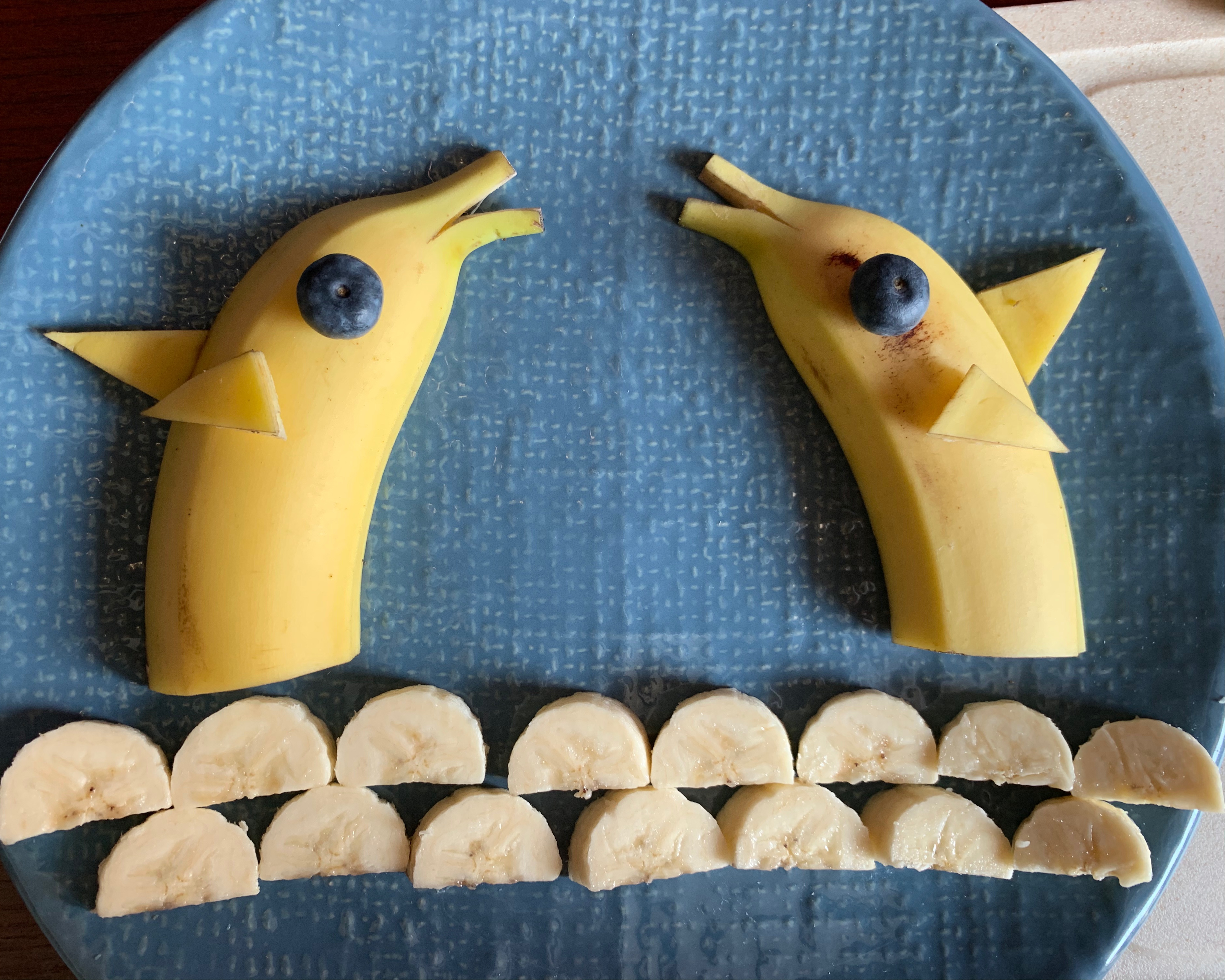 幼儿园香蕉摆盘图片图片