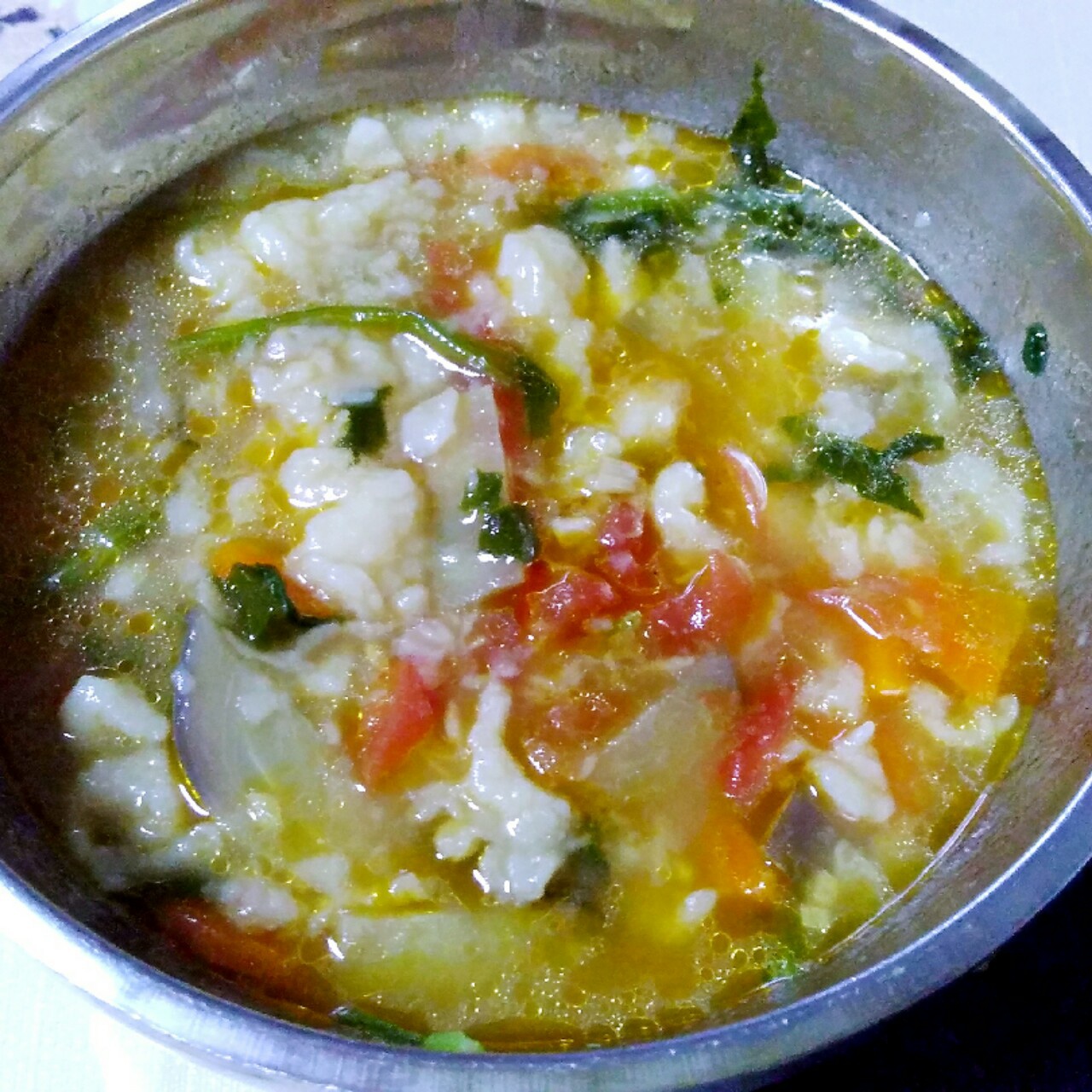 西红柿鸡蛋疙瘩汤