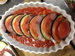 日式：芝士茄子番茄烤鲭鱼的做法 步骤9