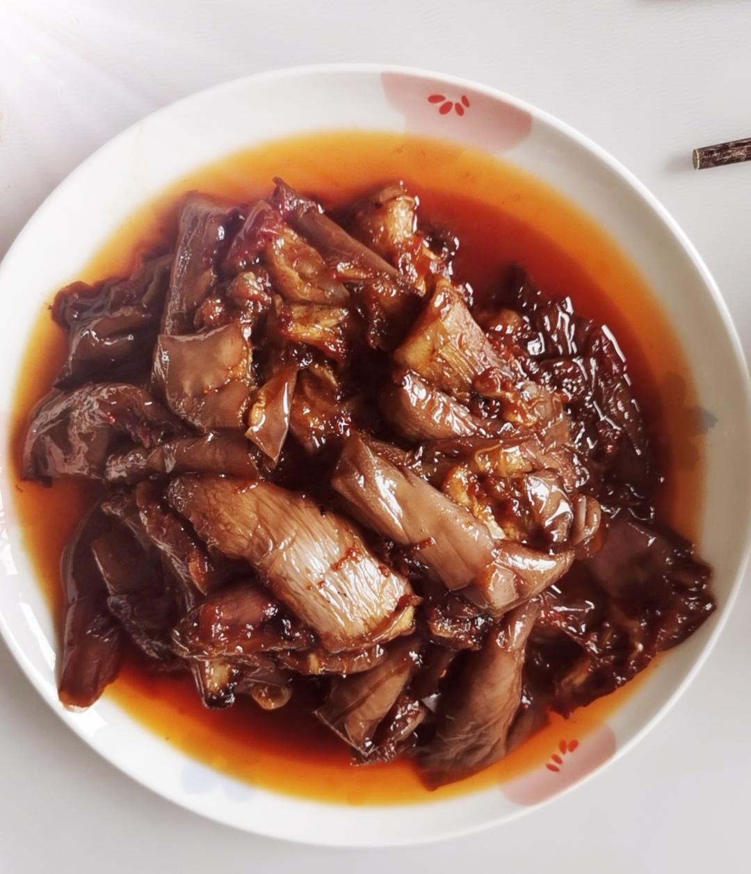 不用过油炸的酱香茄子