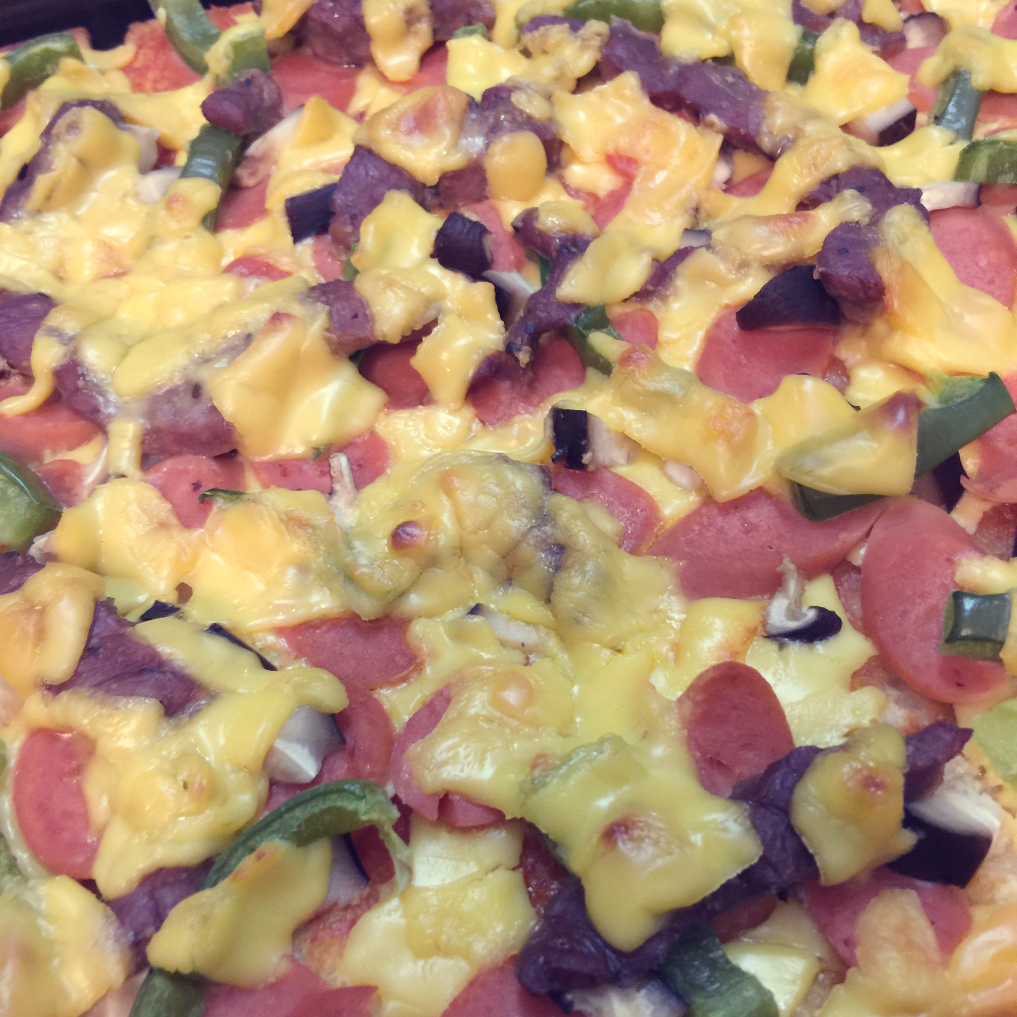 快手电饭煲土司披萨