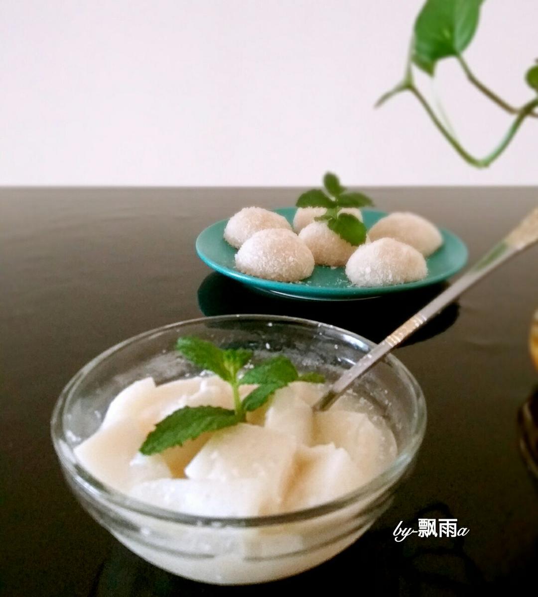 飘雨piaoyu做的芒果椰奶布丁白凉粉版