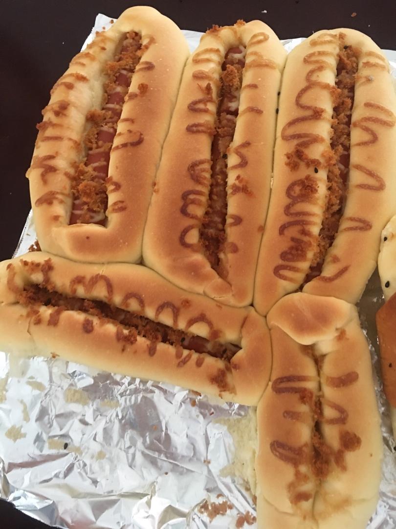 香葱芝士香肠小面包