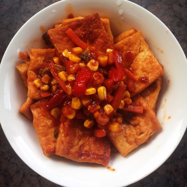 汁味糖醋豆腐丁
